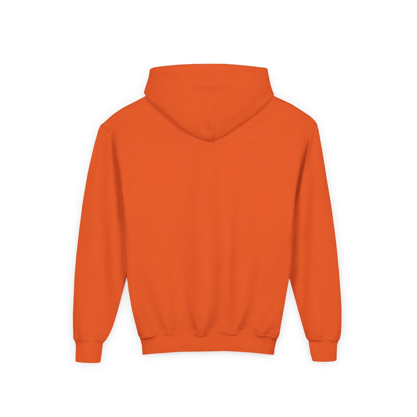 Youth Heavy Blend Hooded Sweatshirt with Black Logo