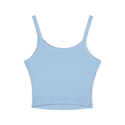 Women's Spaghetti Strap Tank Top with Black Logo
