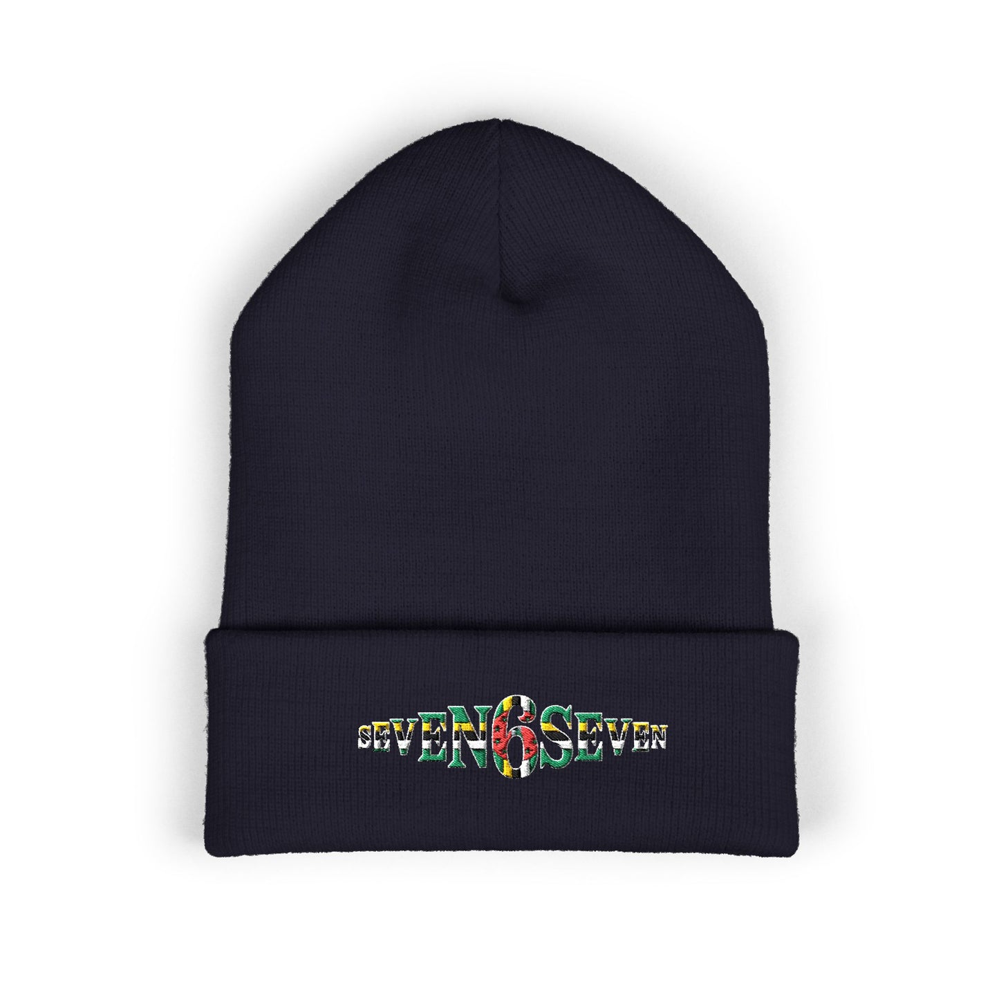 Embroidered Floral 'K' Classic Cuffed Beanie