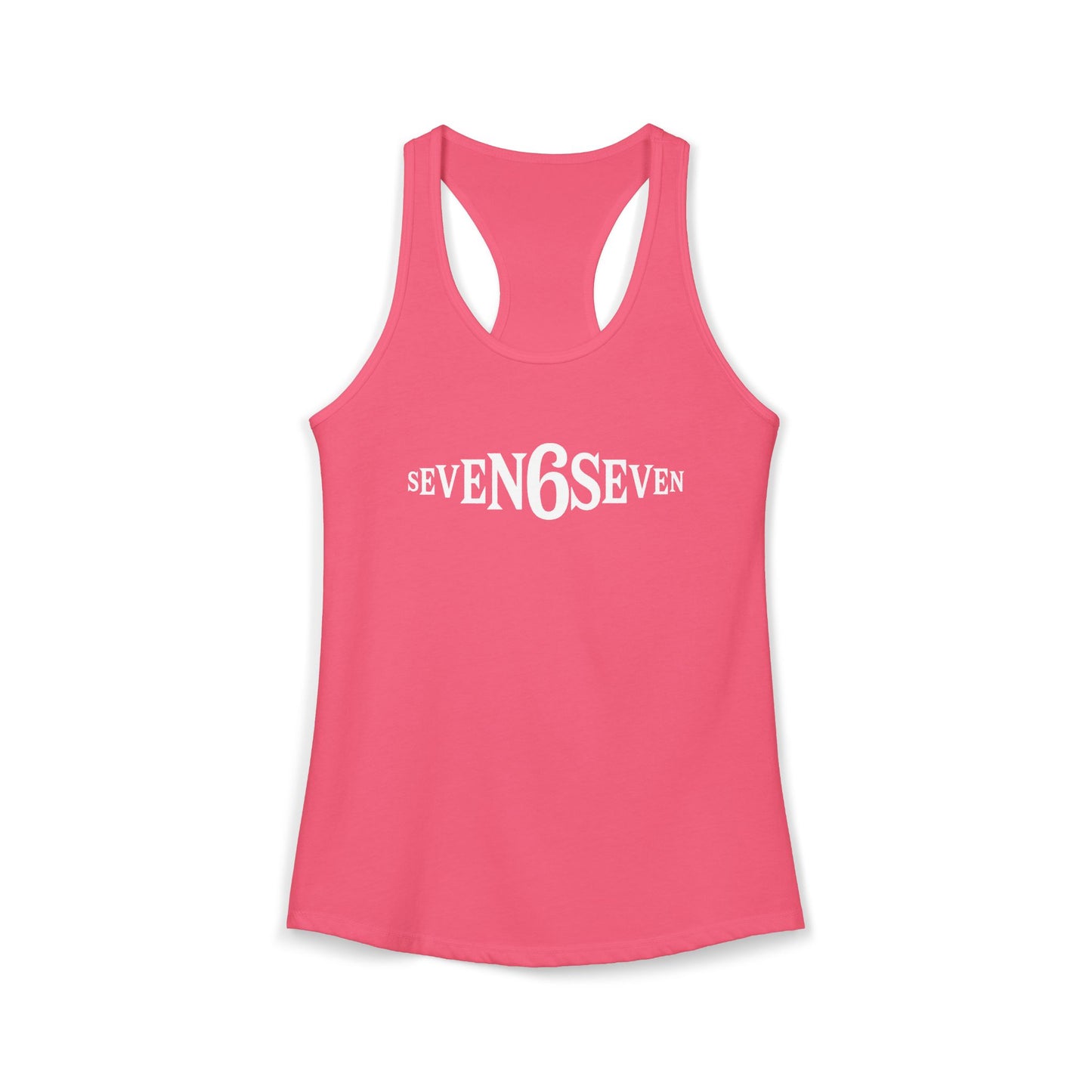Women's Ideal Racerback Tank - White Logo