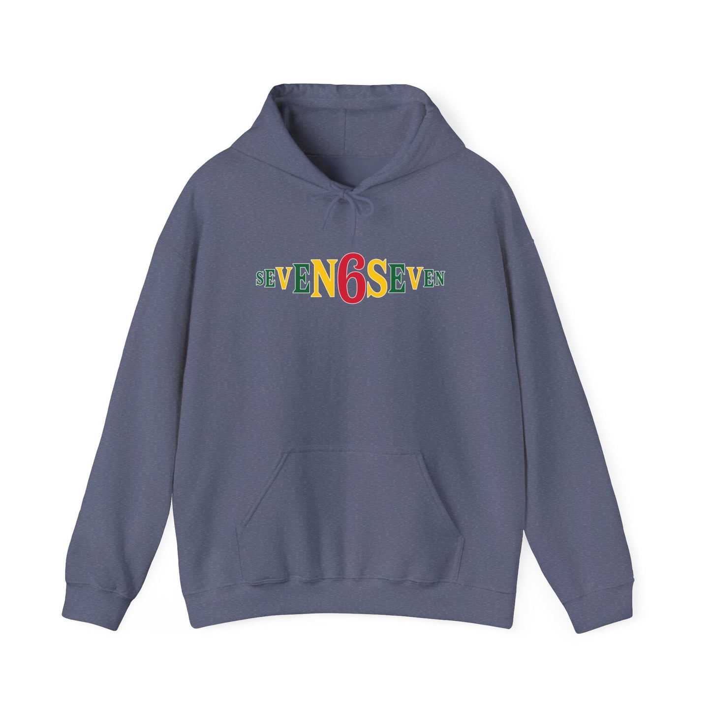 Unisex Heavy Blend™ Hooded Sweatshirt- Ice/Green/Gold Logo