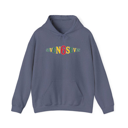 Unisex Heavy Blend™ Hooded Sweatshirt- Ice/Green/Gold Logo