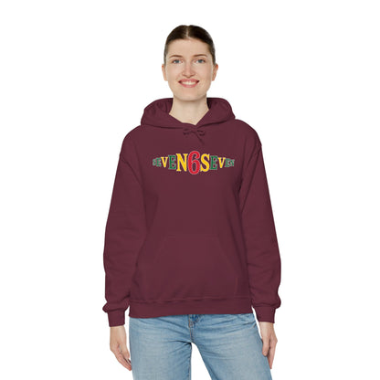 Unisex Heavy Blend™ Hooded Sweatshirt- Ice/Green/Gold Logo