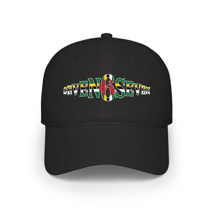 Low Profile Baseball Cap with Flag Logo
