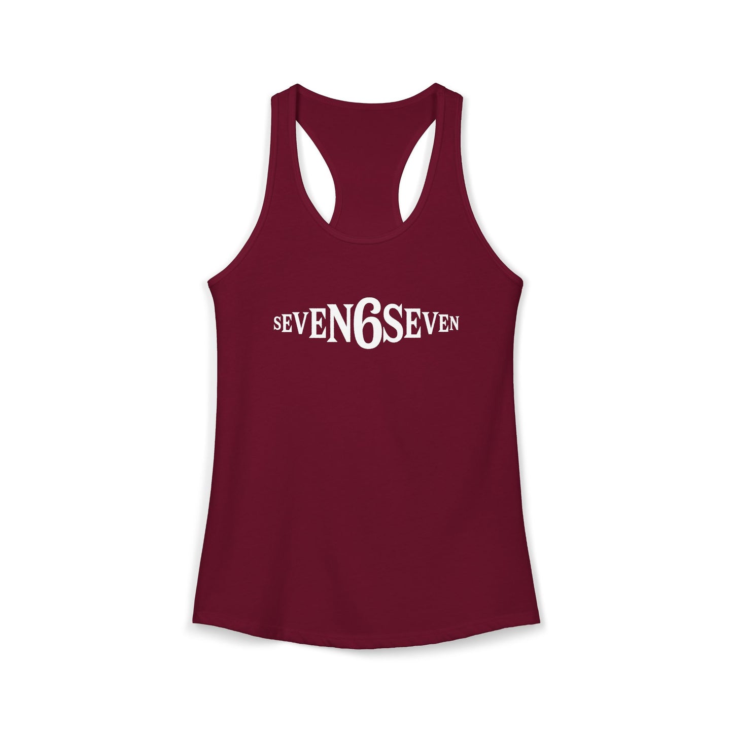 Women's Ideal Racerback Tank - White Logo