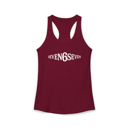 Women's Ideal Racerback Tank - White Logo
