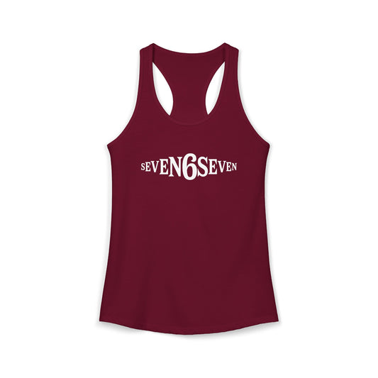 Women's Ideal Racerback Tank - White Logo