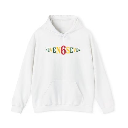 Unisex Heavy Blend™ Hooded Sweatshirt- Ice/Green/Gold Logo