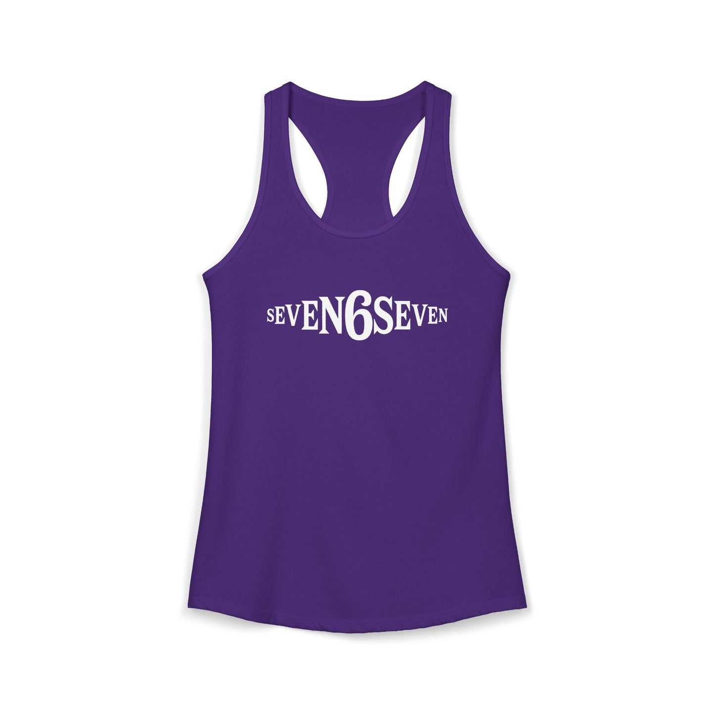 Women's Ideal Racerback Tank - White Logo
