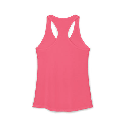 Women's Ideal Racerback Tank - White Logo