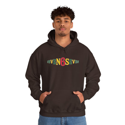 Unisex Heavy Blend™ Hooded Sweatshirt- Ice/Green/Gold Logo