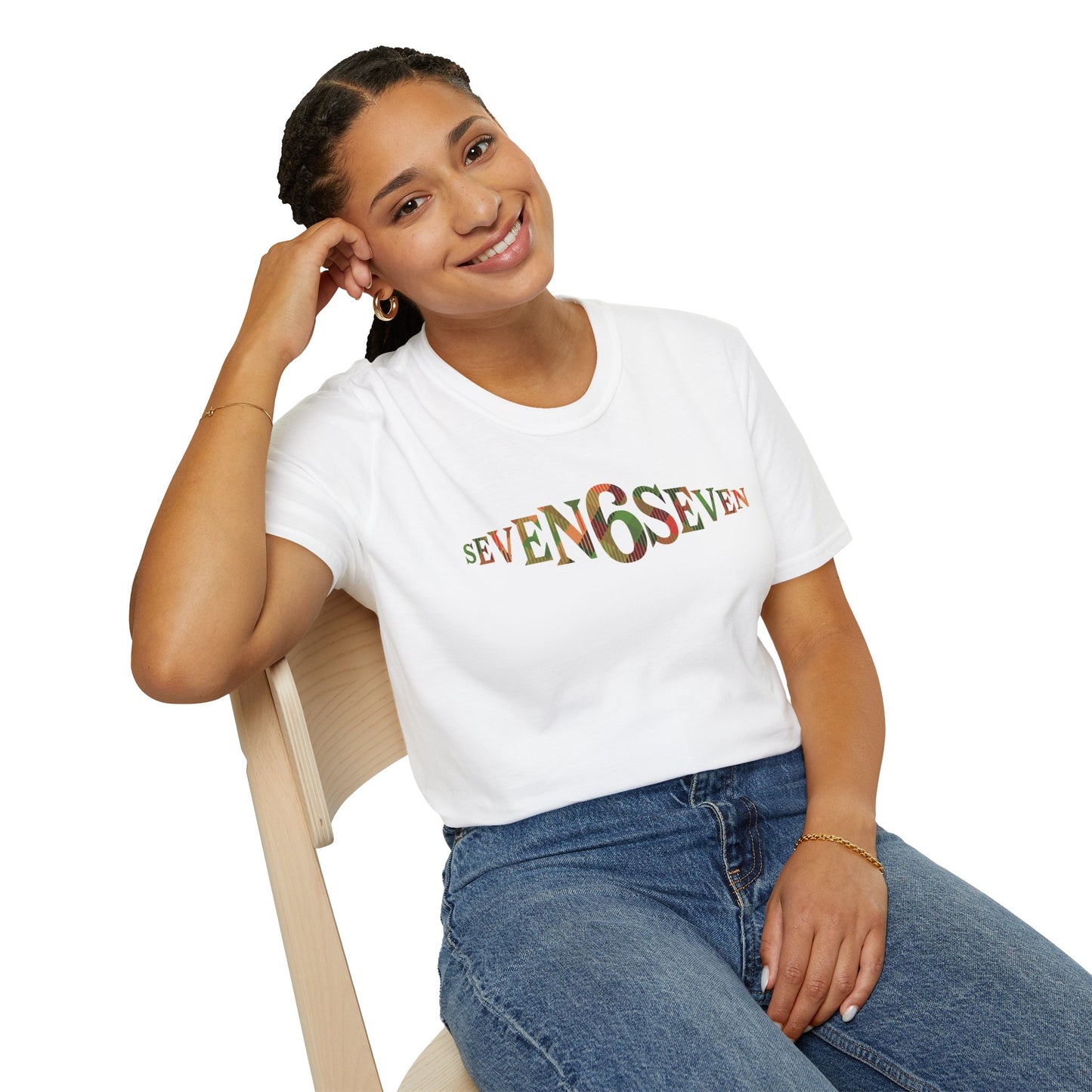 Plain T-Shirt with Madras Logo