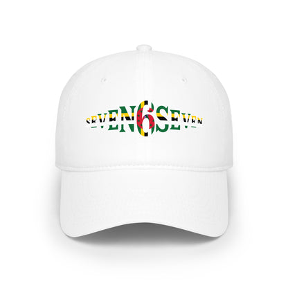 Low Profile Baseball Cap with Flag Logo