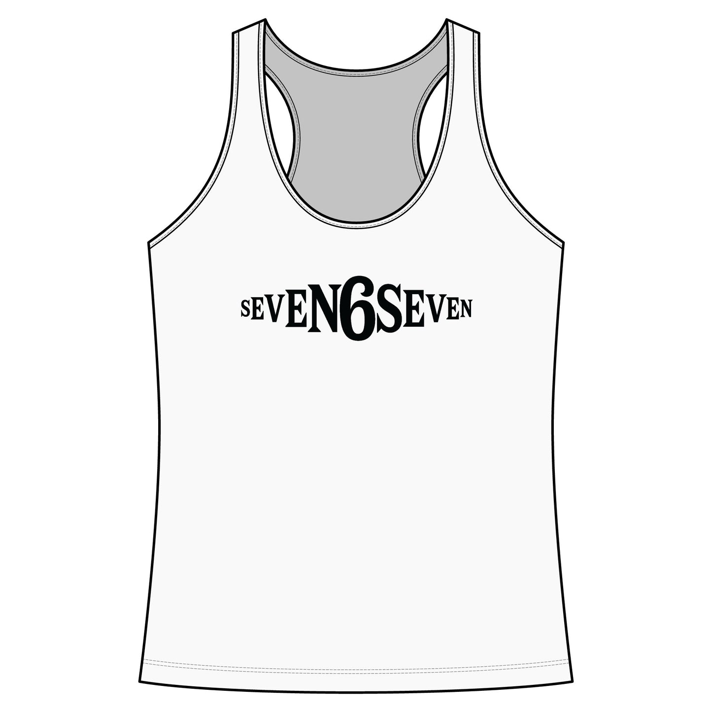Racerback Tank Top- Black Logo