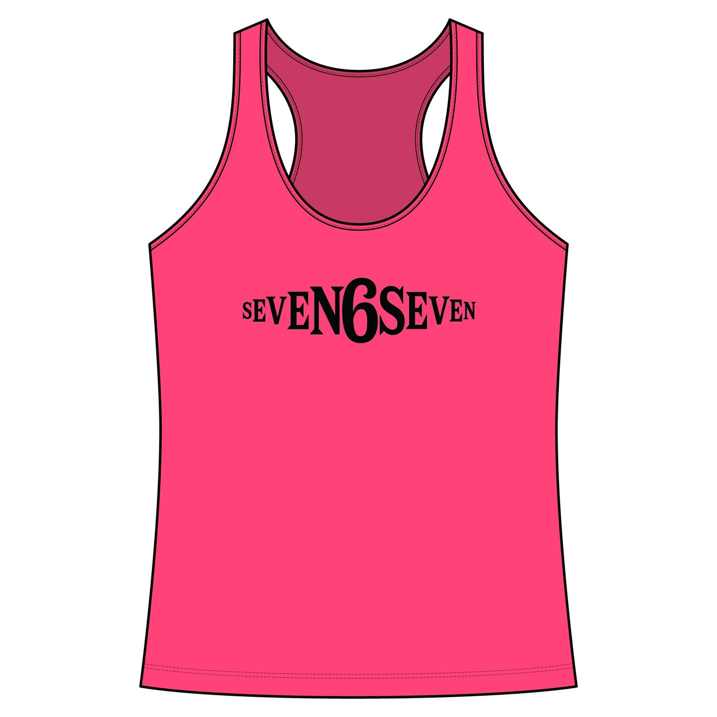 Racerback Tank Top- Black Logo
