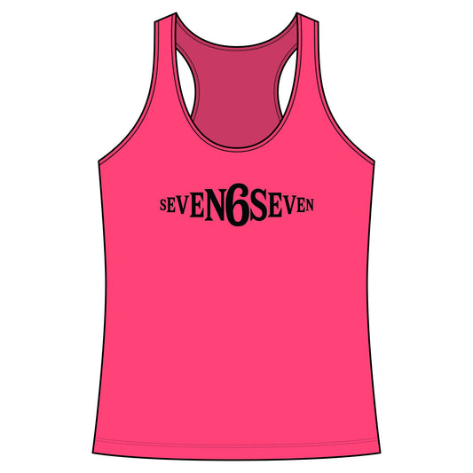 Racerback Tank Top- Black Logo
