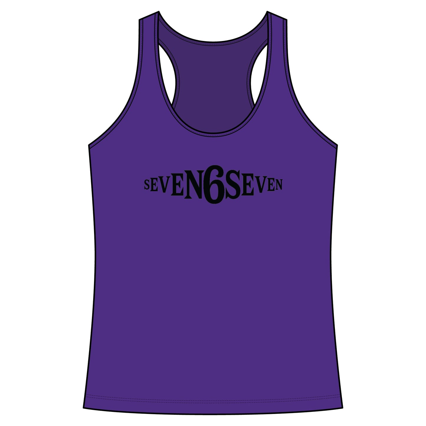 Racerback Tank Top- Black Logo