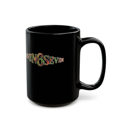 Ceramic Mug- Black/ Madras