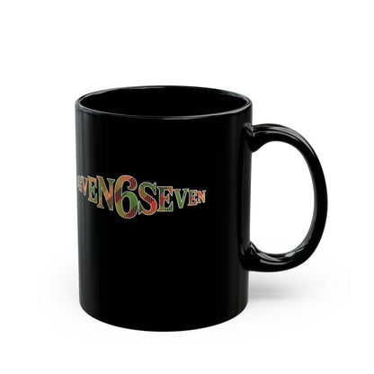 Ceramic Mug- Black/ Madras