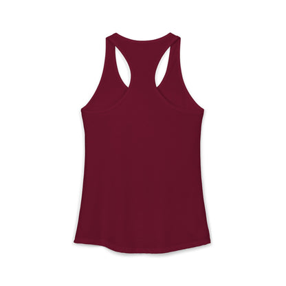 Women's Ideal Racerback Tank - White Logo