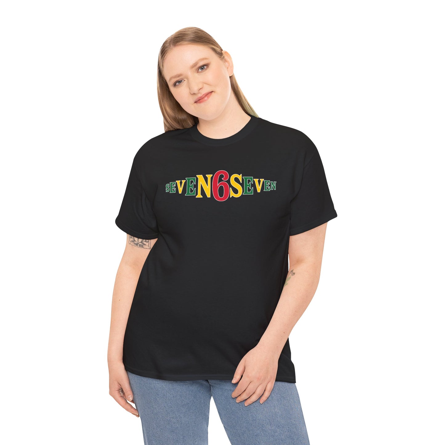 Plain T-Shirt - Ice/Green/Gold