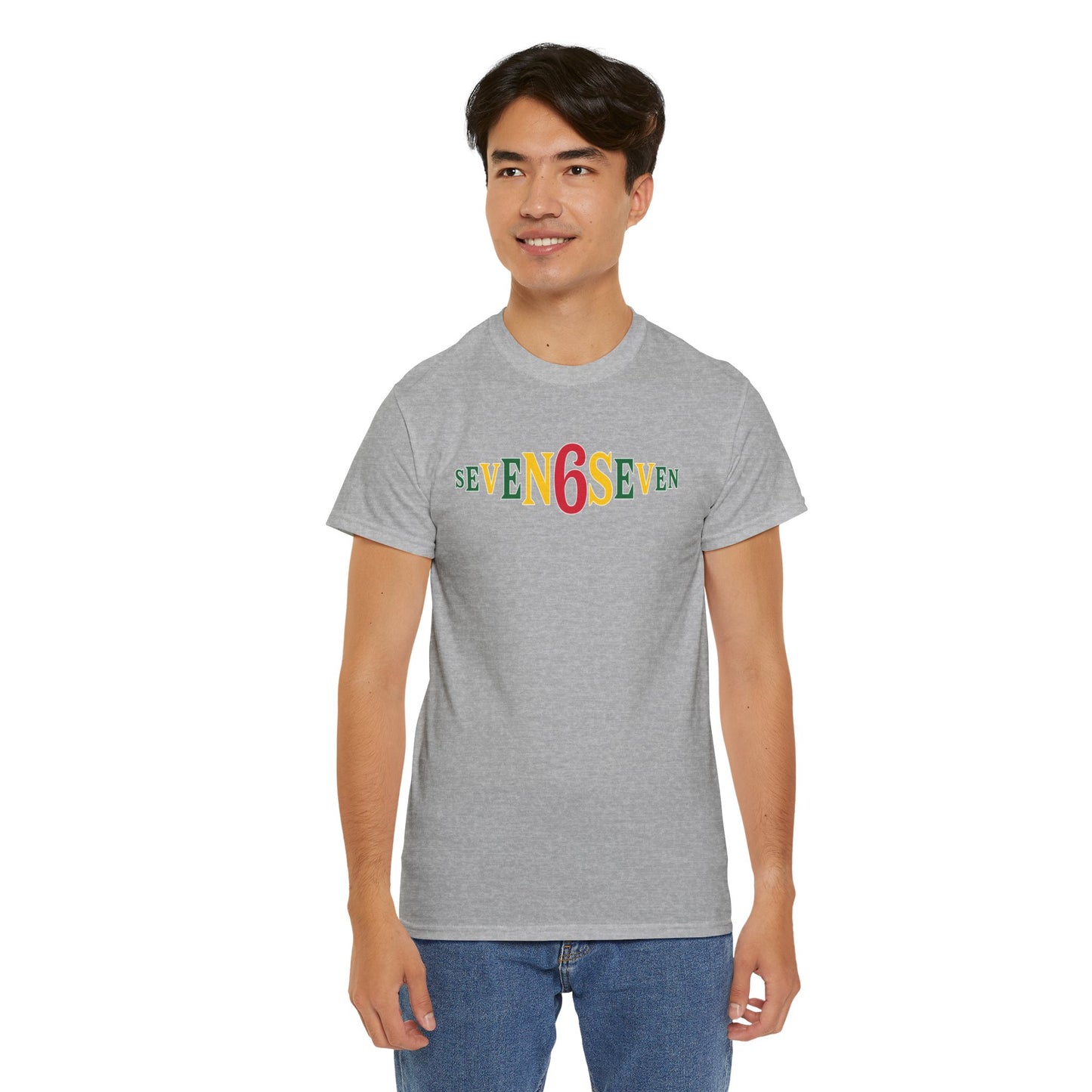 Plain T-Shirt - Ice/Green/Gold