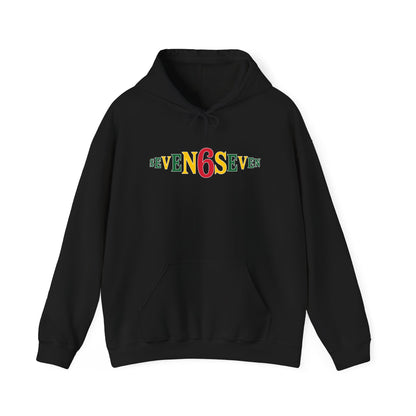 Unisex Heavy Blend™ Hooded Sweatshirt- Ice/Green/Gold Logo