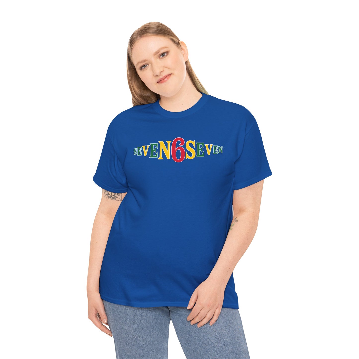Plain T-Shirt - Ice/Green/Gold