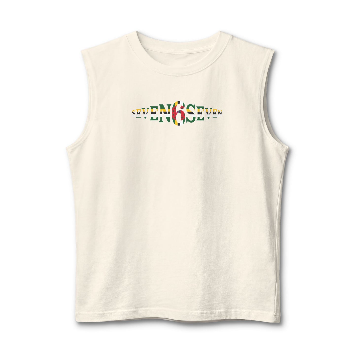 Unisex Jersey Muscle Tank- Flag Logo