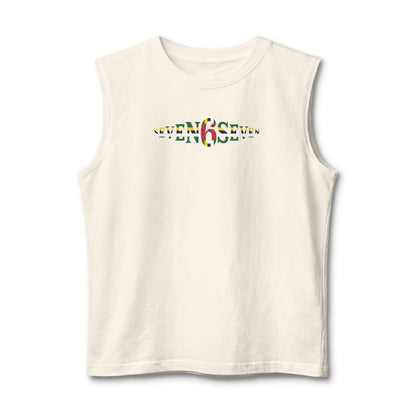 Unisex Jersey Muscle Tank- Flag Logo