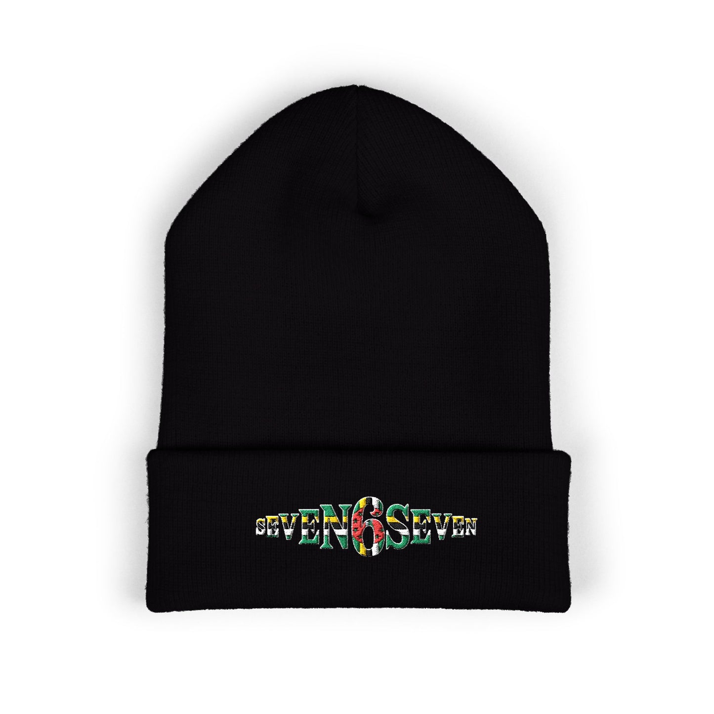 Embroidered Floral 'K' Classic Cuffed Beanie