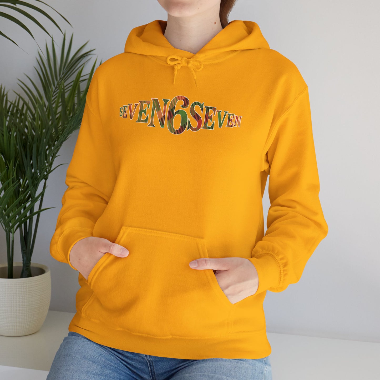 Midweight Cotton-Poly Soft Hoodie with Madras Logo