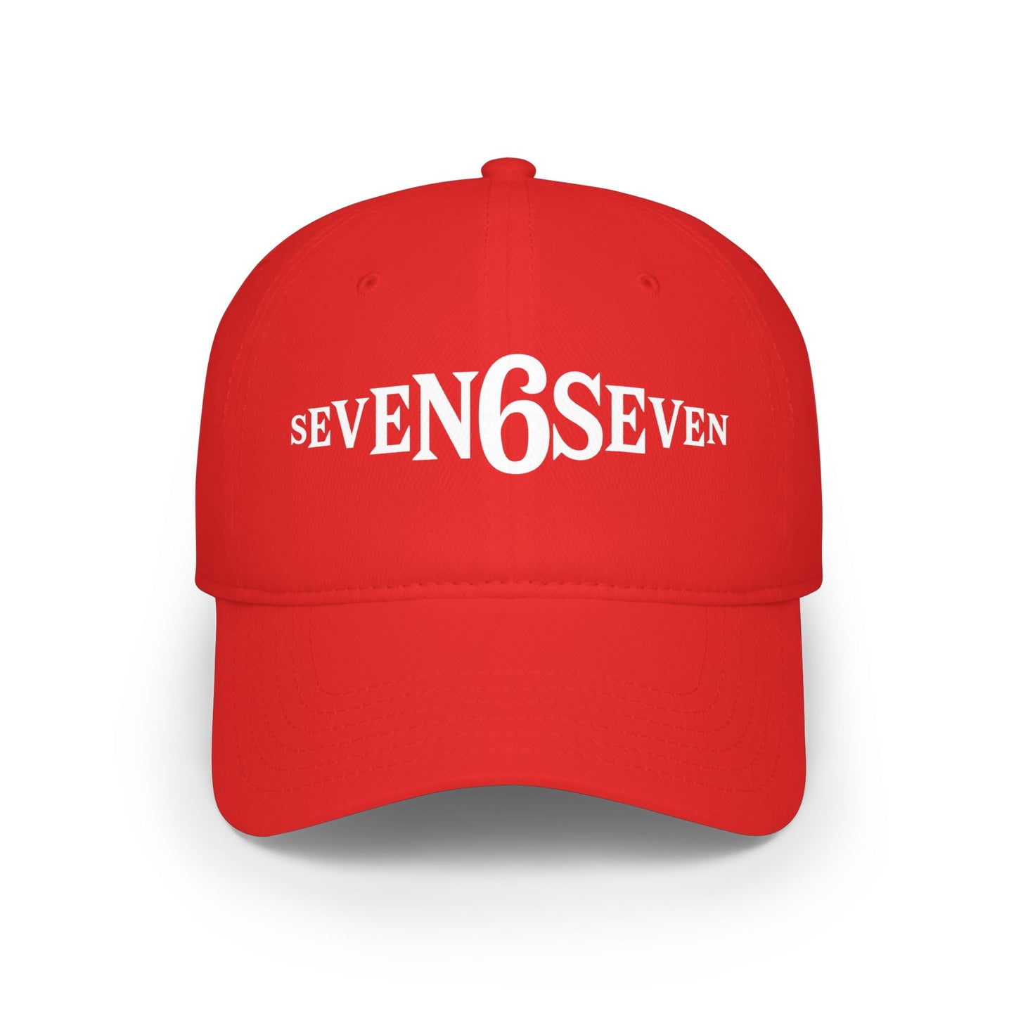 Low Profile Baseball Cap with White Logo