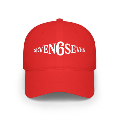Low Profile Baseball Cap with White Logo