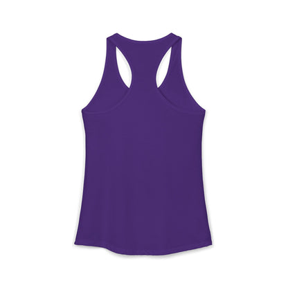 Women's Ideal Racerback Tank - White Logo