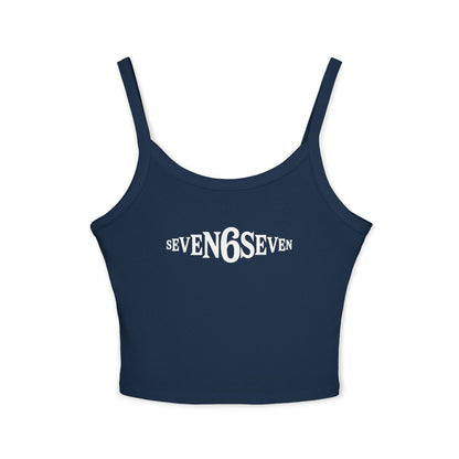 Women’s Spaghetti Strap Tank with White Logo