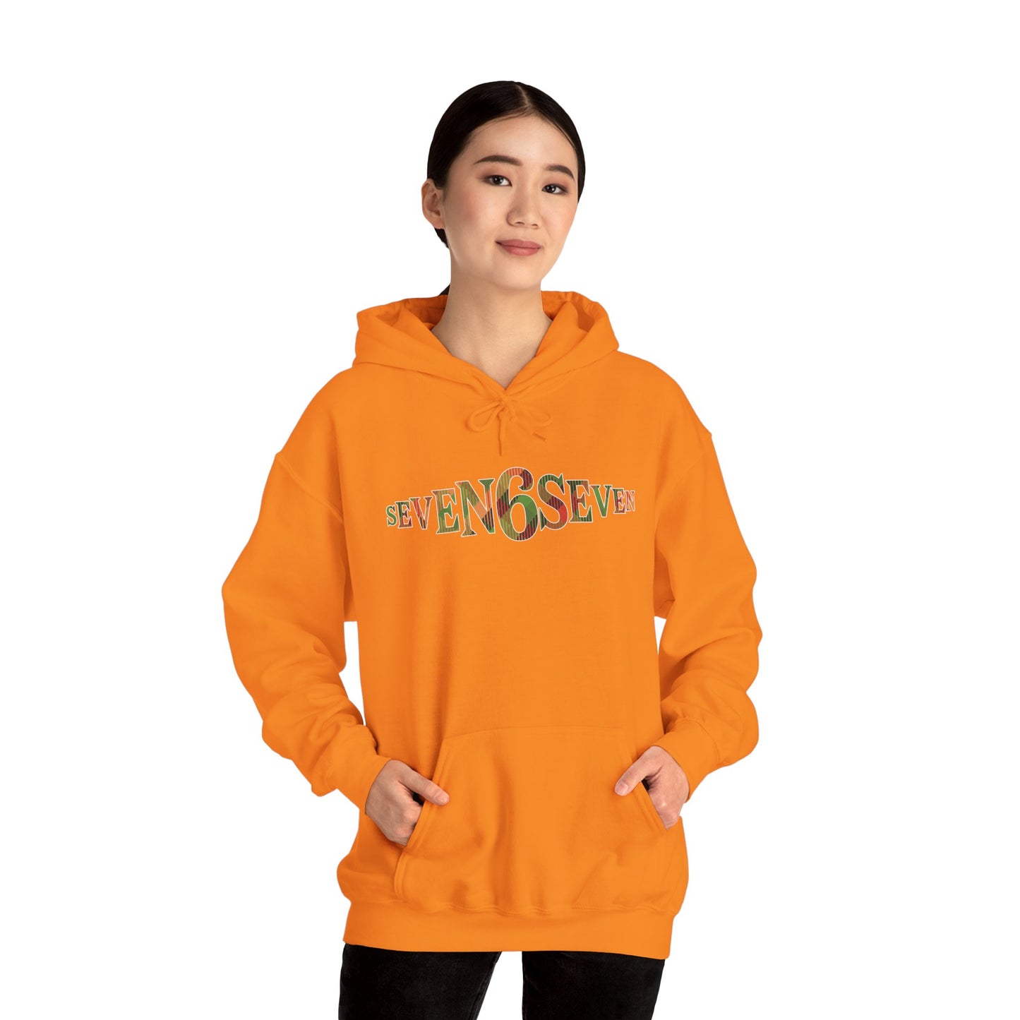 Midweight Cotton-Poly Soft Hoodie with Madras Logo