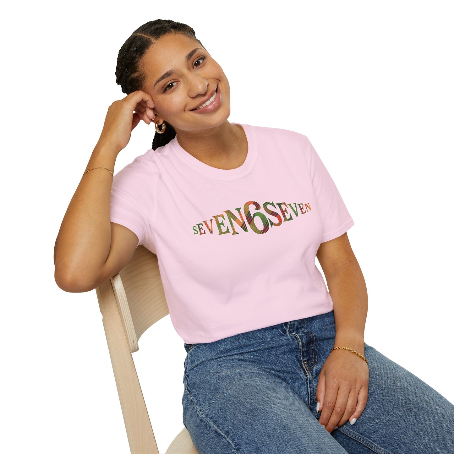 Plain T-Shirt with Madras Logo