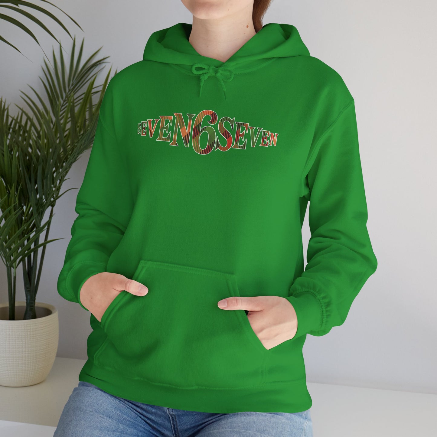 Midweight Cotton-Poly Soft Hoodie with Madras Logo
