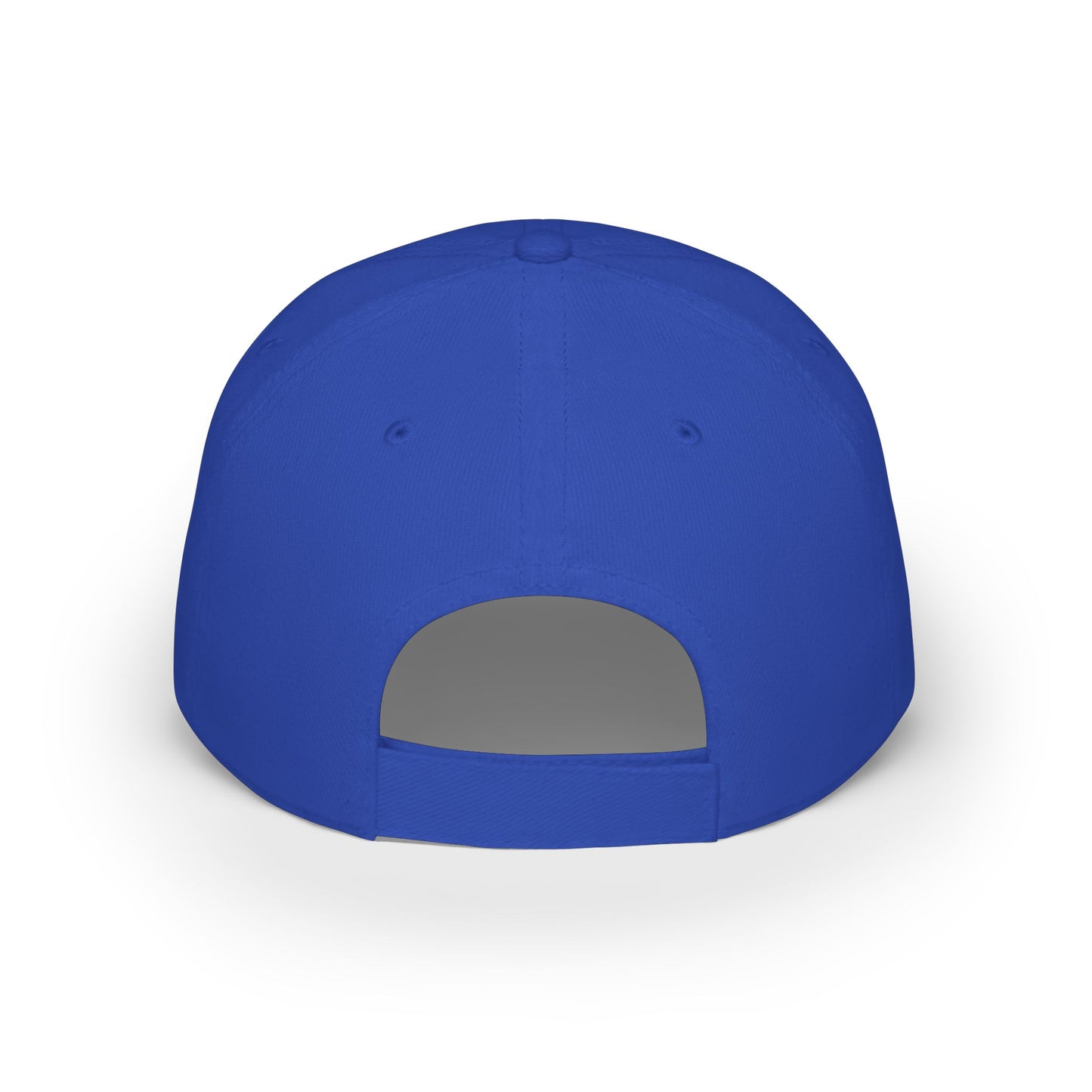 Low Profile Baseball Cap with Black Logo