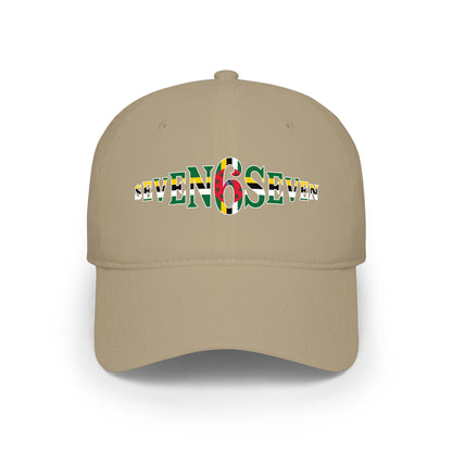 Low Profile Baseball Cap with Flag Logo