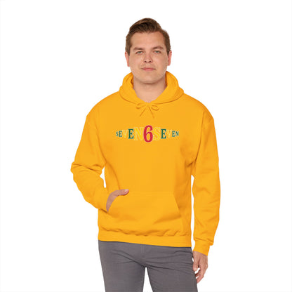 Unisex Heavy Blend™ Hooded Sweatshirt- Ice/Green/Gold Logo