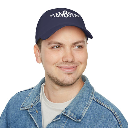 Low Profile Baseball Cap with White Logo