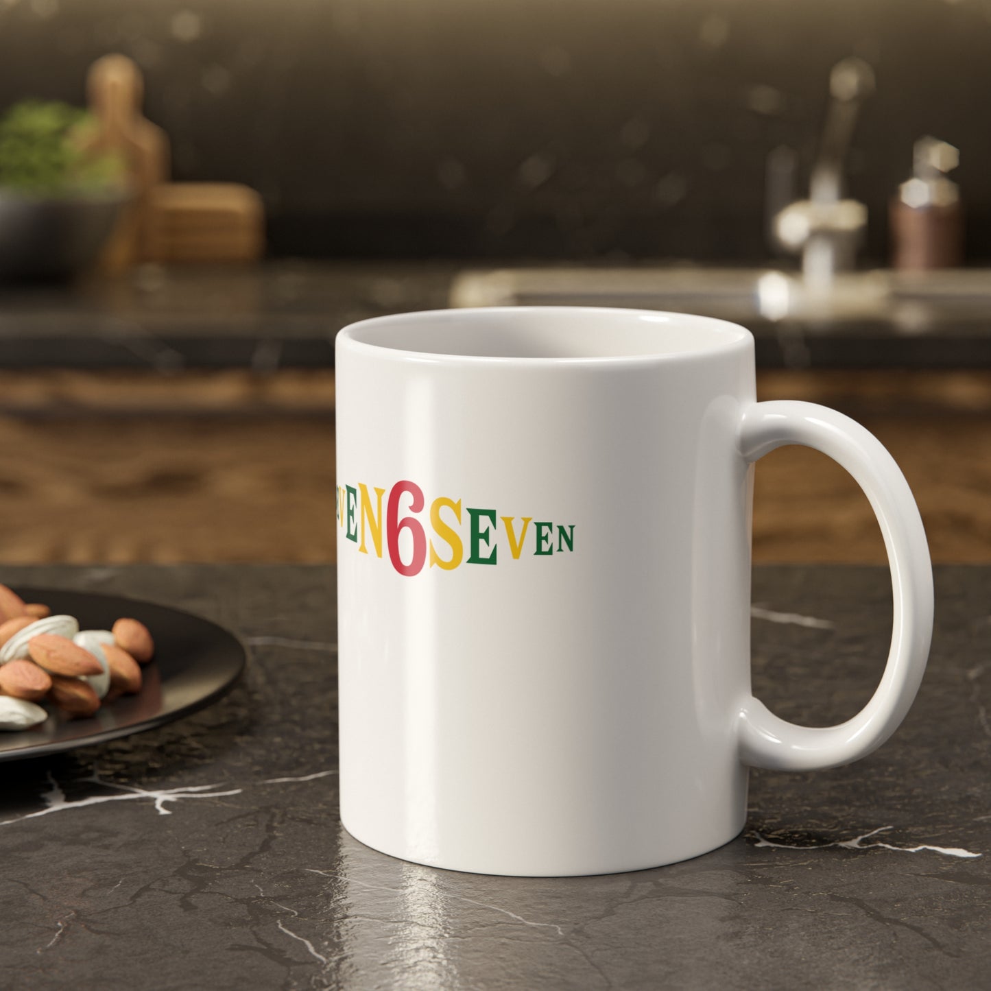 Ceramic Mug - White/Ice/Green/Gold
