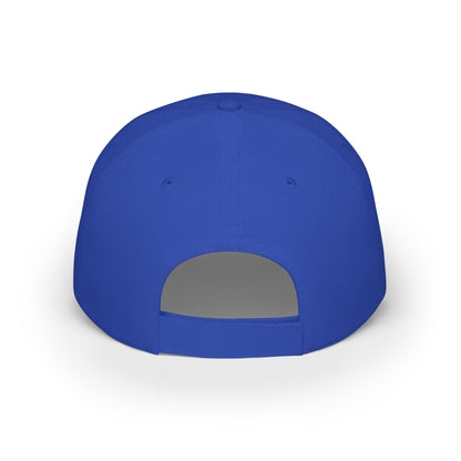 Low Profile Baseball Cap with White Logo