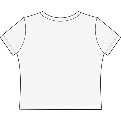 Cropped Tee with Madras Logo
