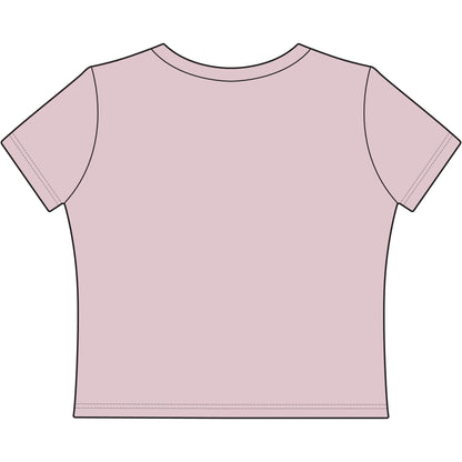 Cropped Tee with Madras Logo