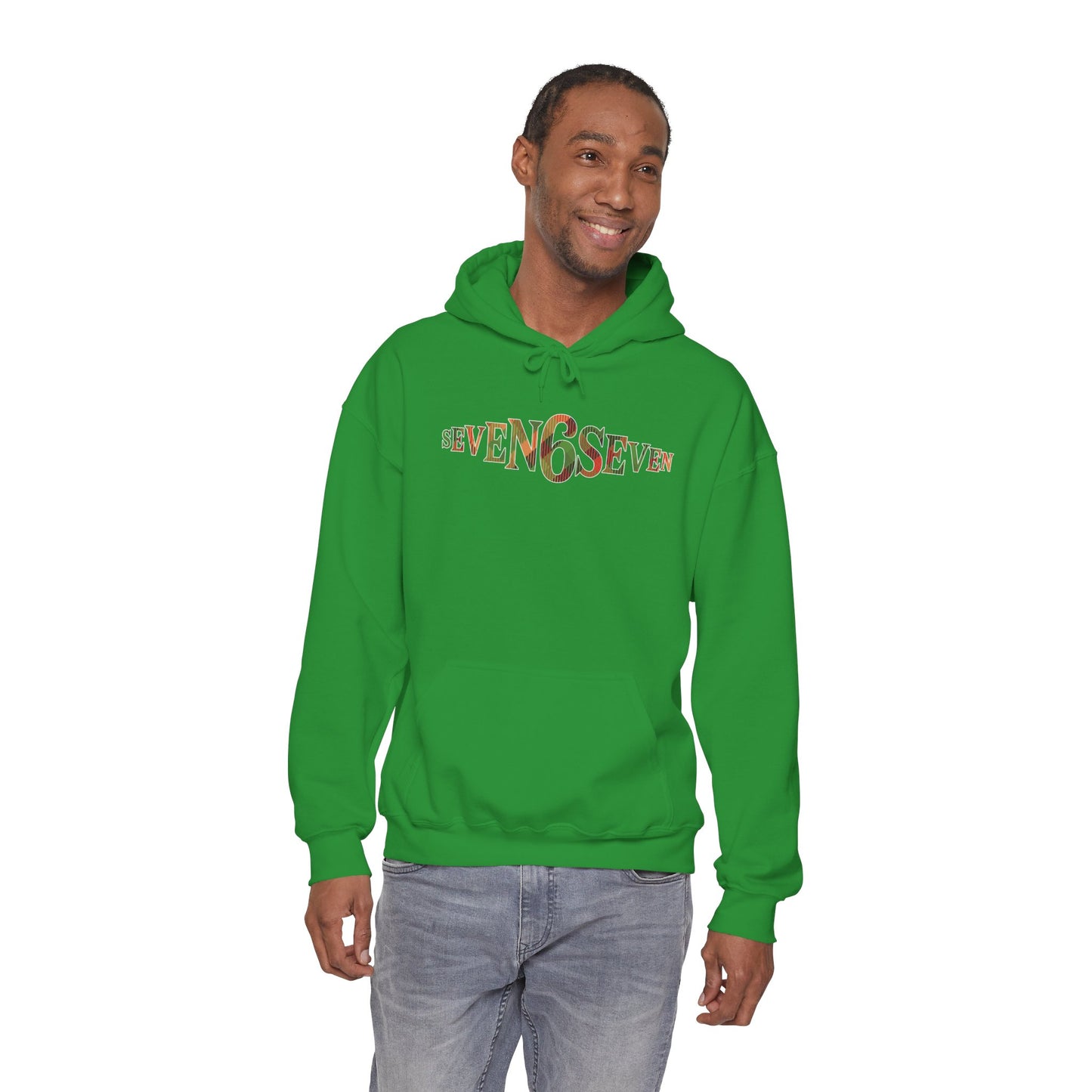 Midweight Cotton-Poly Soft Hoodie with Madras Logo