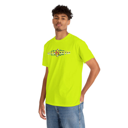Plain T-Shirt with Flag Logo