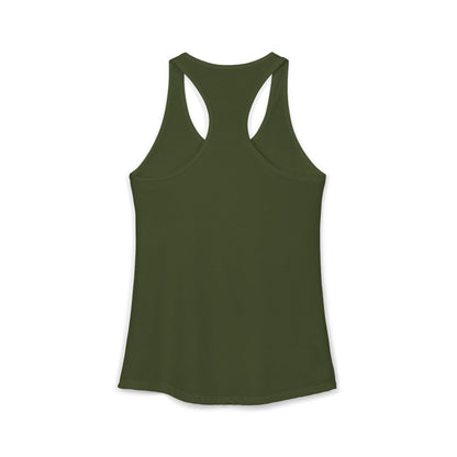Women's Ideal Racerback Tank - White Logo